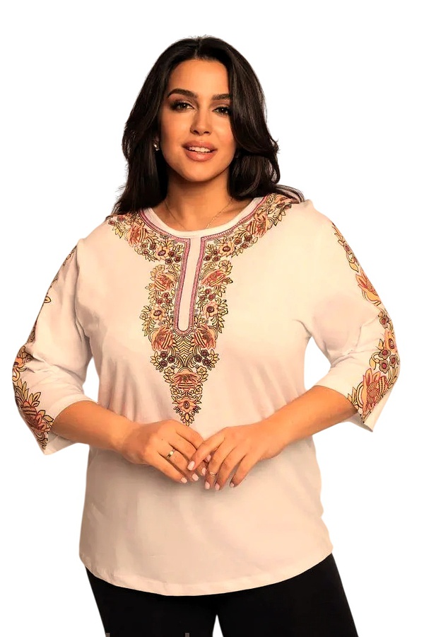 Women's  t-shirt with floral print Verbena, L  (48)