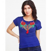 Купити Poppies, women's embroidered T-shirt  в Крамниці вишитого одягу