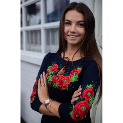 Embroidered women's T-shirt Poppy Plus