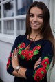 Embroidered women's T-shirt Poppy Plus