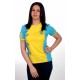 Україна, жовта-блакитна, жіноча вишита футболка