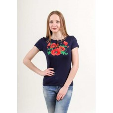 Blue women's embroidered shirt Natalochka