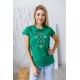 Petrykivka plus, women's embroidered t-shirt Vyshyvanka