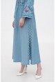 Cheremshina blue embroidered dress