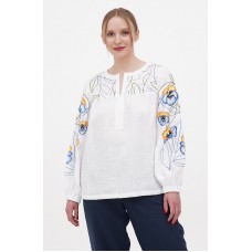 Women's embroidered white Berezhanka