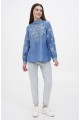 Women's embroidered jacket blue Ternavka