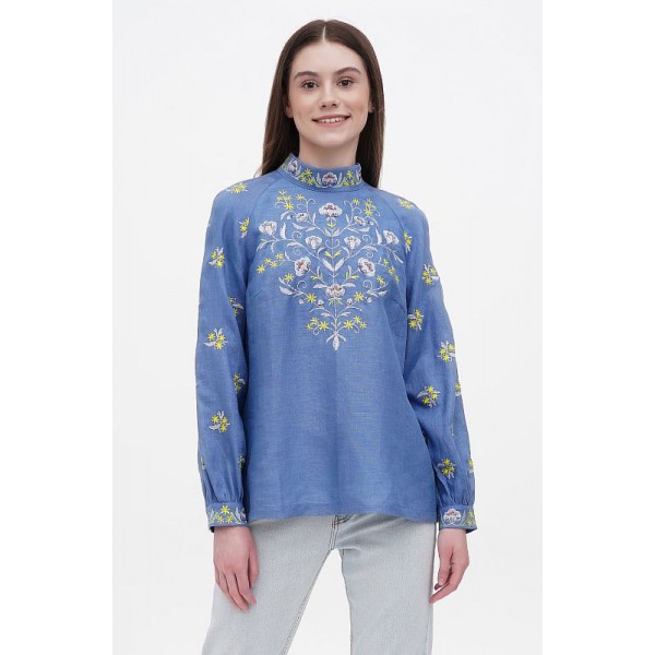 Women's embroidered jacket blue Ternavka