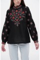 Women's embroidered shirt black Ternavka