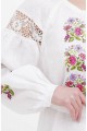 Dress linen white embroidered shirt Nastusha