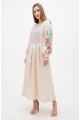 Dress linen long white Theodora