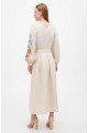 Dress linen long white Theodora