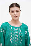 Women's green embroidered shirt "Laska"