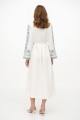 Women's dress with embroidery on the sleeves, Vlasta
