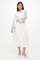Women's dress with embroidery on the sleeves, Vlasta