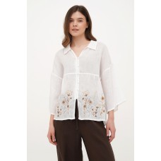 White women's embroidered shirt Dolyna