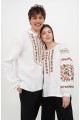Біла блузка лляна вишиванка Дзвінка