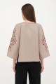 Beige linen embroidered blouse Alnus