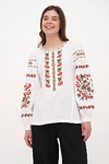 White linen embroidered blouse Dzvinka