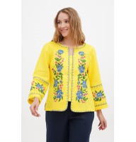 Yellow embroidered shirt Hope