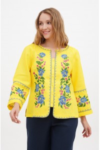 Yellow embroidered shirt Hope