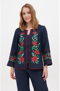 Blue embroidered shirt Hope,