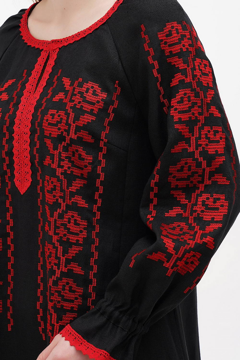 Black embroidered dress Slaven