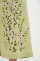 Light green embroidered dress Neia