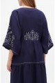 Blue embroidered dress Borislava