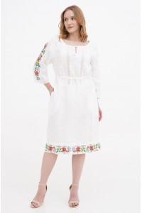 White embroidered dress Orzhitsya