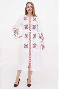 White dress embroidered shirt Holiday