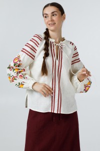 White women's embroidered shirt Radoslava