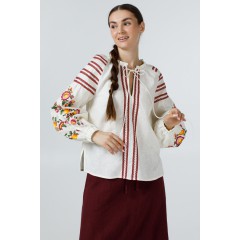White women's embroidered shirt Radoslava
