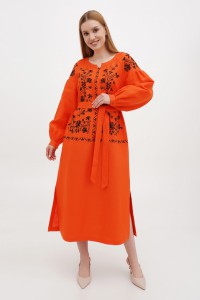 Women's dress with embroidery "Liubystok"