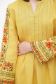 Women's dress with embroidery on the sleeves, Vlasta