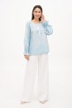 Blue embroidered women's shirt Teresa