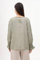 Women's embroidered shirt khaki Teresa