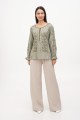 Women's embroidered shirt khaki Teresa