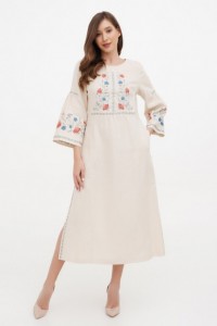 Cheremshina milk  embroidered dress