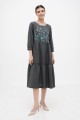 Dress linen with embroidery Whisper