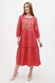 Dress linen with embroidery Whisper