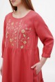 Dress linen with embroidery Whisper