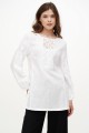 Women's embroidered shirt, white lace Goira, white embroidered shirts, tunic embroidered shirt