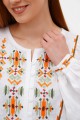 Women's vyshyvanka Yaskolka, yellow vyshyvanka with puffed sleeves