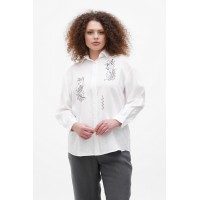 White embroidered women's shirt White Bird
