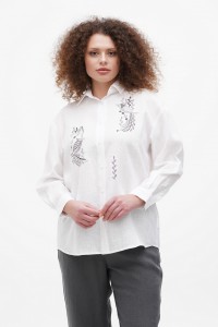 White embroidered women's shirt White Bird