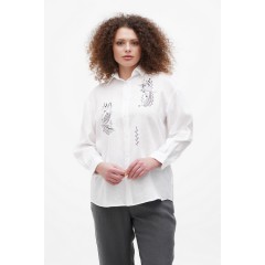 White embroidered women's shirt White Bird