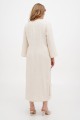 Long light brown linen dress Jacquelyn