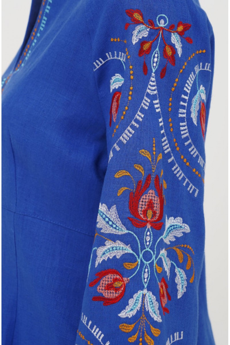 Dress Spring blue color, size 56