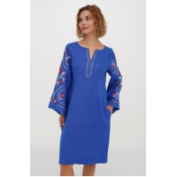 Dress Spring blue color, size 56
