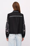 Women's embroidered shirt "Zozulia" — black
